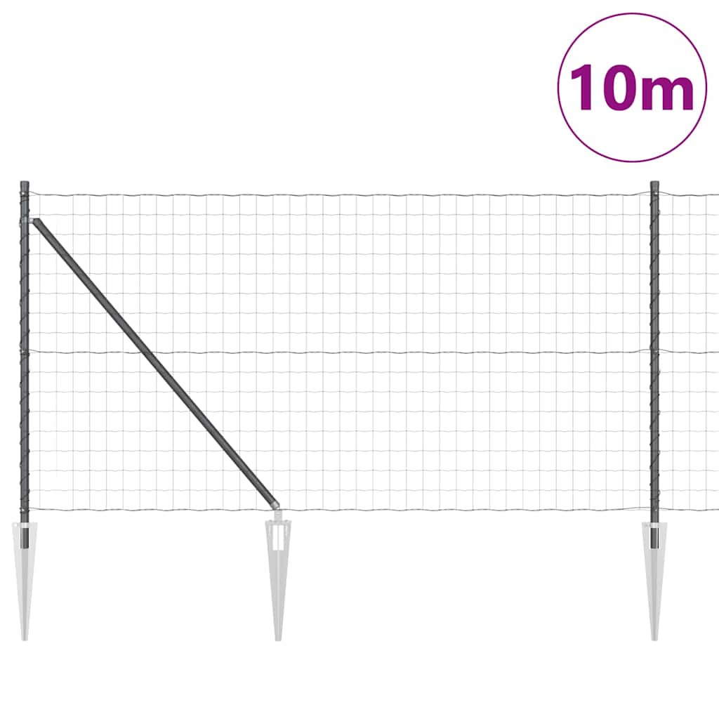 Zavareno žičano ograđivanje s bodljama 10 x 1 m (Š x V)