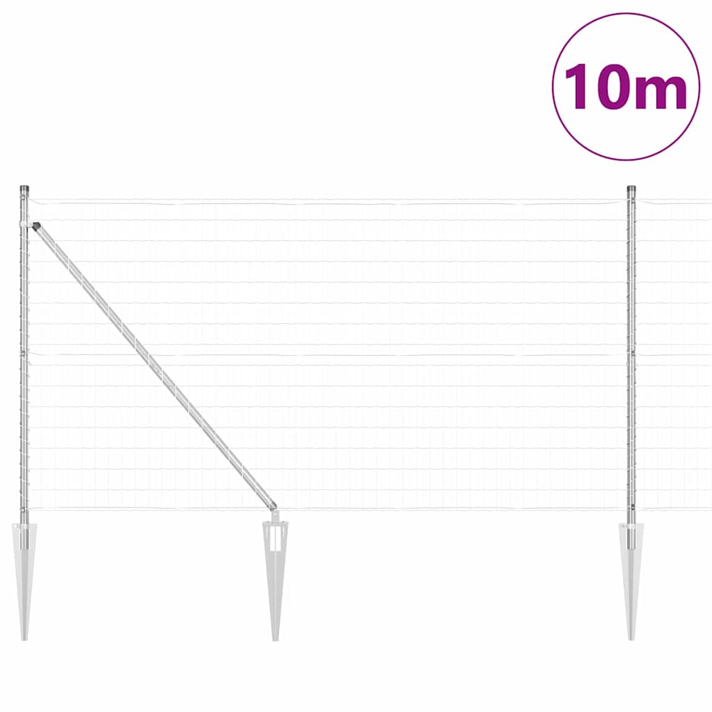 Zavareno žičano ograđivanje s bodljama 10 x 1 m (Š x V)