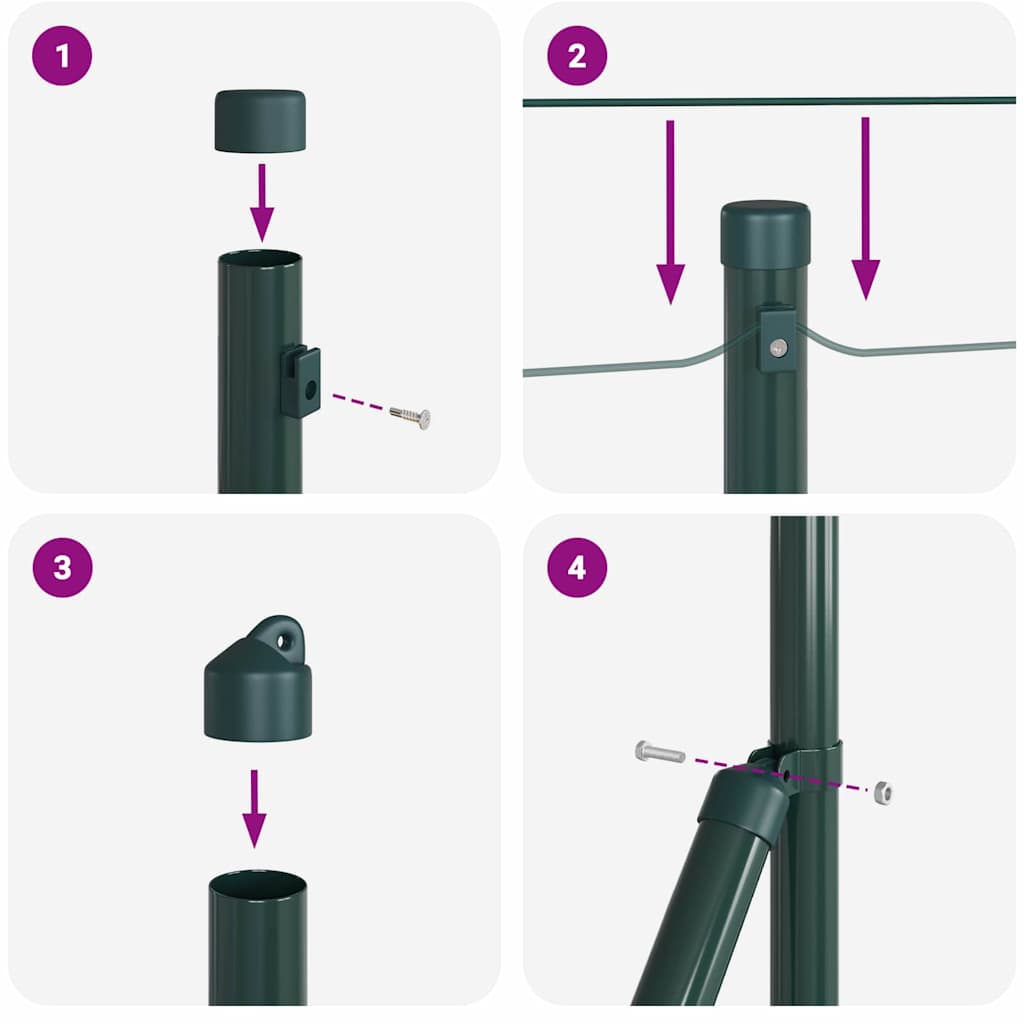 Zavareno žičano ogradno mreža s betonskom podlogom
