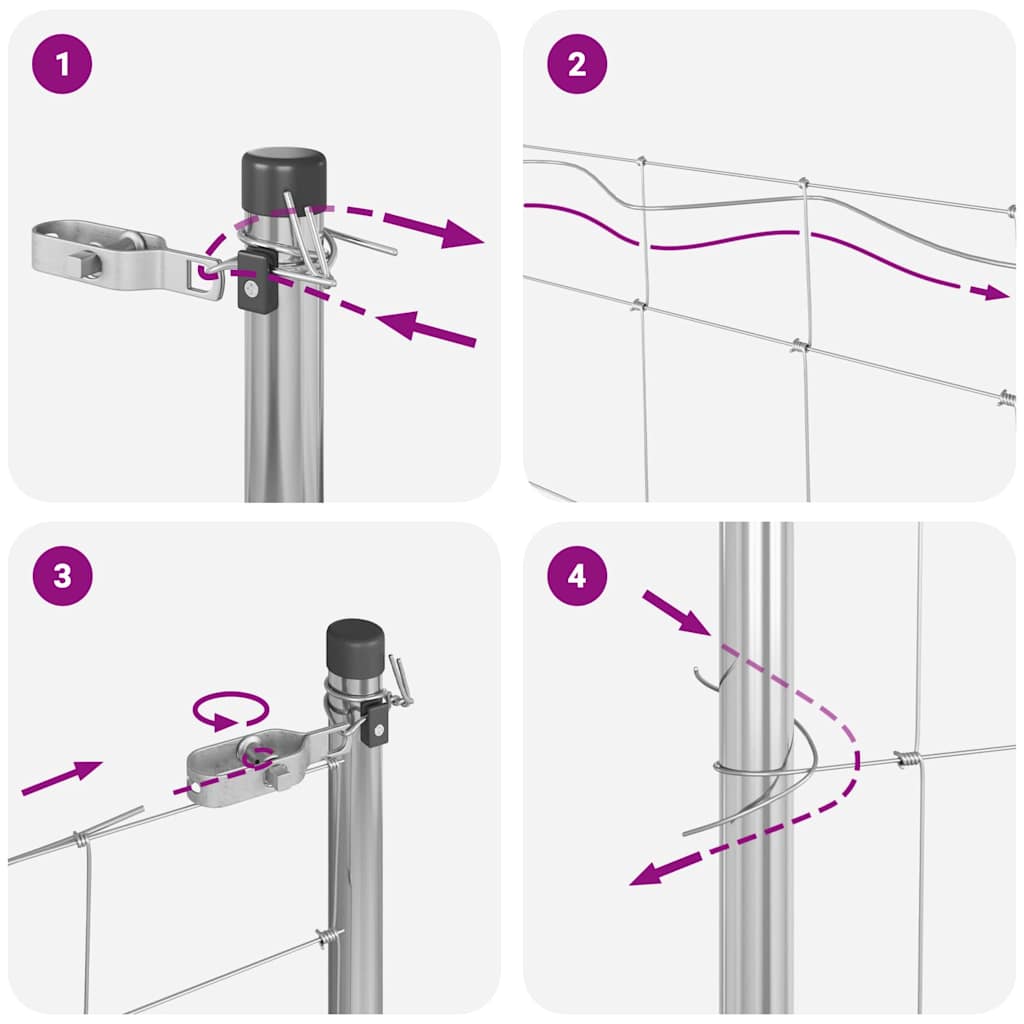 Temeljna zavarena žičana ograda 50 x 1,2 m (Š x V)