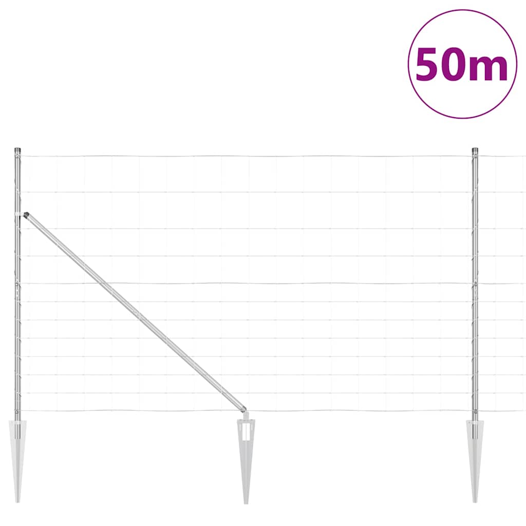 Zavareno žičano ograđivanje s bodljama 50 x 1,4 m (Š x V)