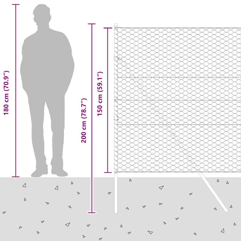 Temeljna zavarena žičana ograda 100 x 1,5 m (Š x V)