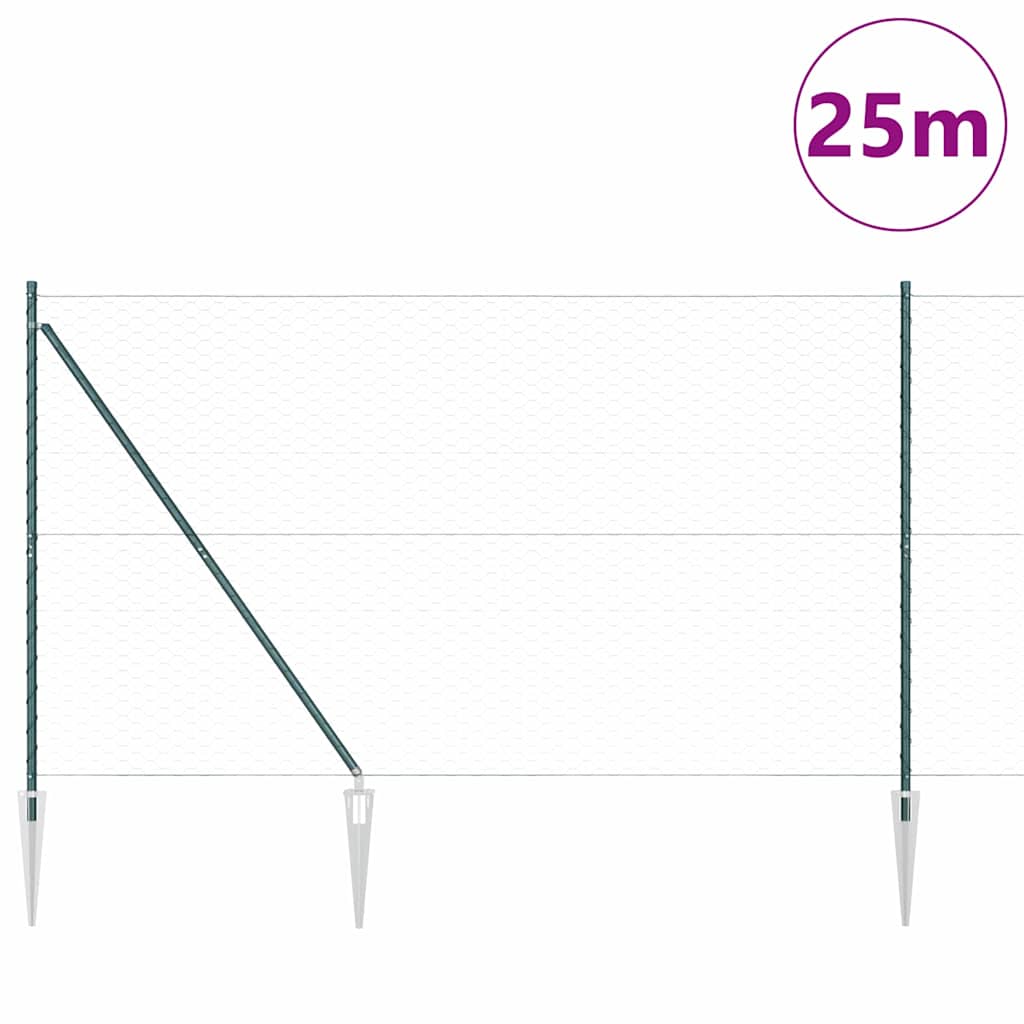 Zavareno žičano ograđivanje s bodljama 25 x 1,5 m (Š x V)