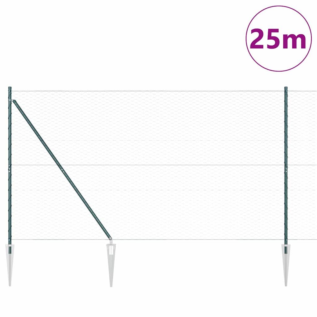 Zavareno žičano ograđivanje s bodljama 25 x 1,6 m (Š x V)