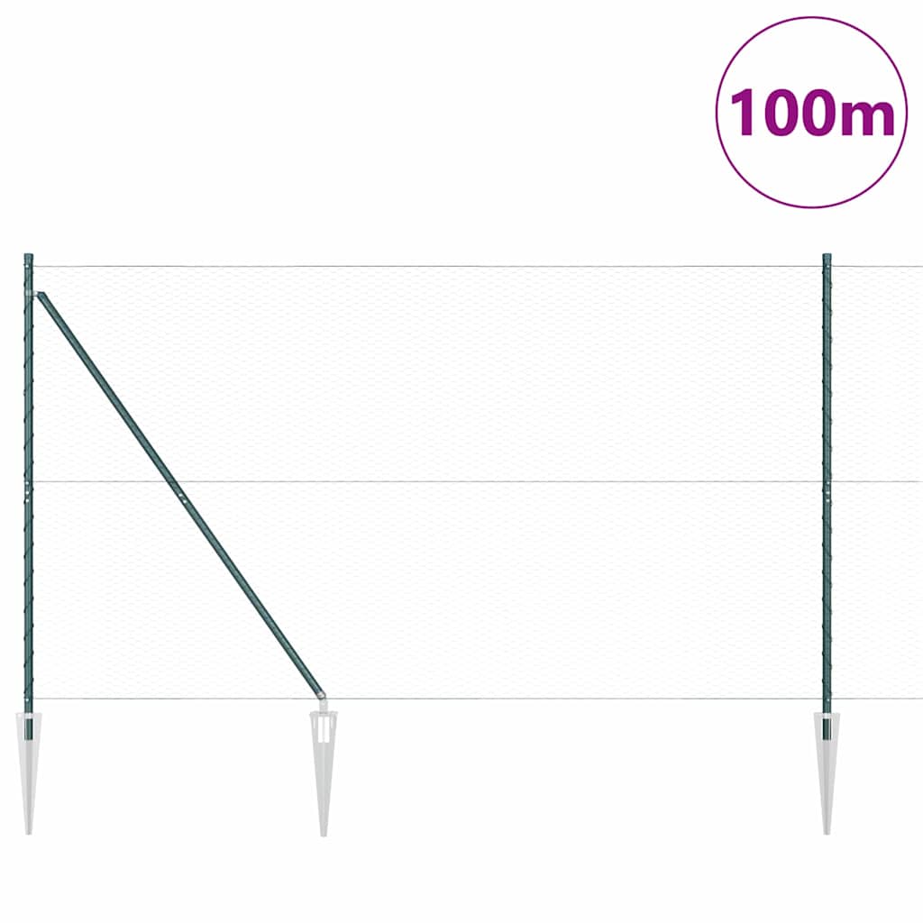 Zavareno žičano ograđivanje s bodljama 100 x 1,6 m (Š x V)