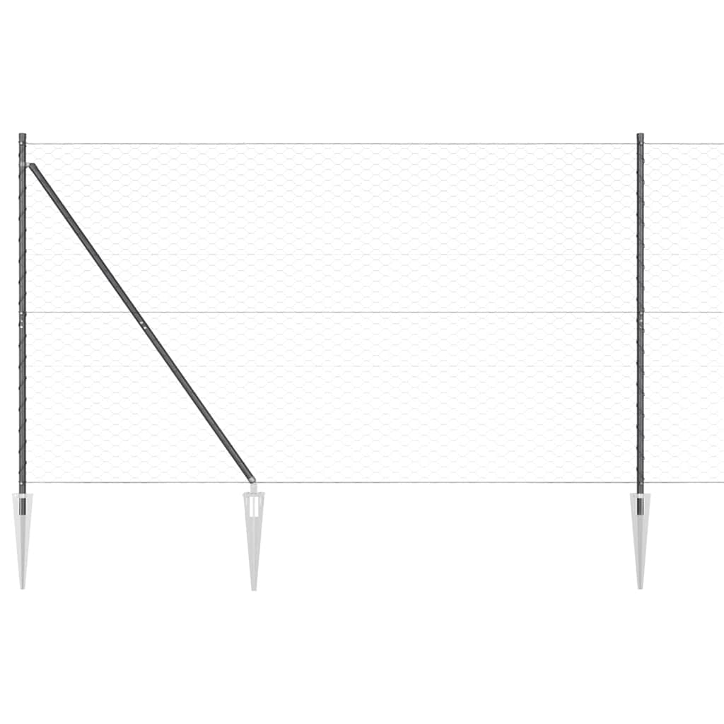 Zavareno žičano ograđivanje s bodljama 25 x 1,6 m (Š x V)