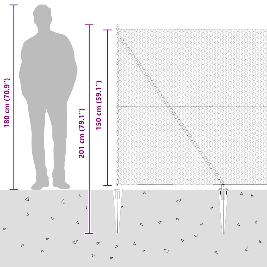 Zavareno žičano ograđivanje s bodljama 50 x 1,5 m (Š x V)