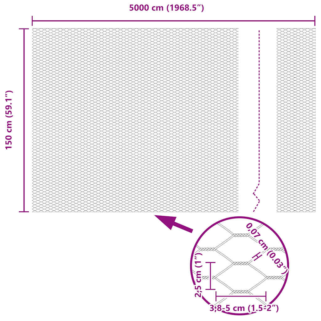 Zavareno žičano ograđivanje s bodljama 50 x 1,5 m (Š x V)