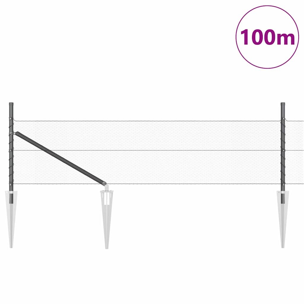 Zavareno žičano ograđivanje s bodljama 100 x 0,5 m (Š x V)