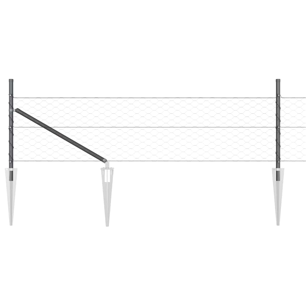 Zavareno žičano ograđivanje s bodljama 100 x 0,8 m (Š x V)