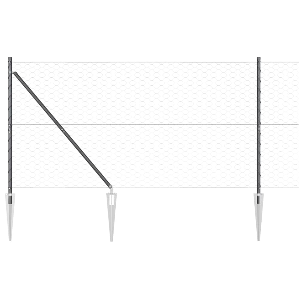 Zavareno žičano ograđivanje s bodljama 100 x 1,2 m (Š x V)