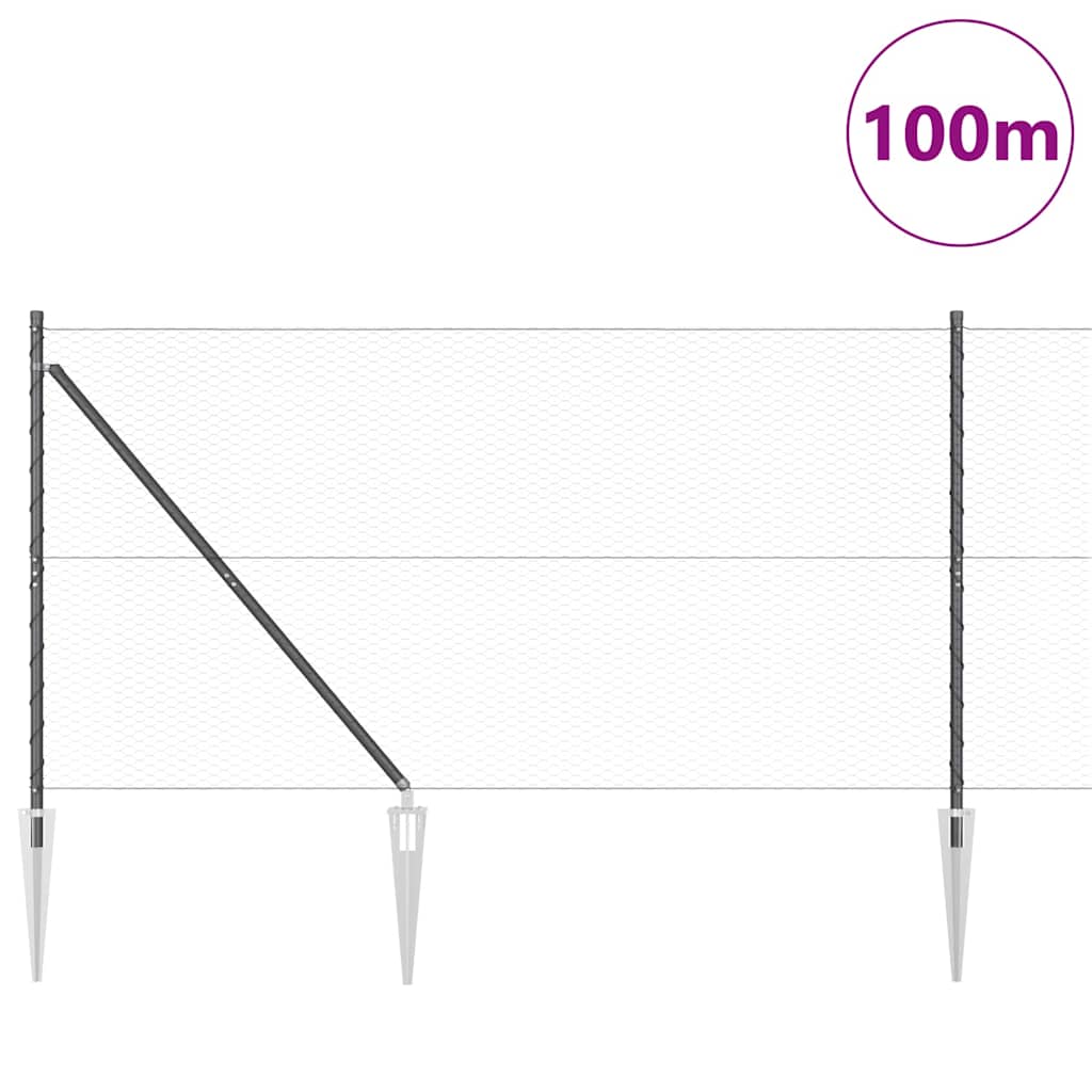 Zavareno žičano ograđivanje s bodljama 100 x 1,4 m (Š x V)