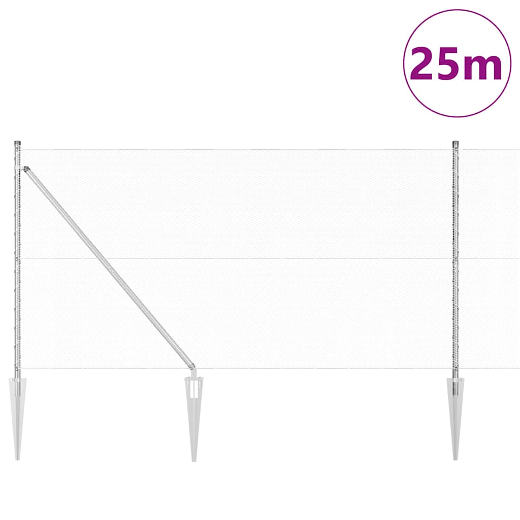 Zavareno žičano ograđivanje s bodljama 25 x 1,4 m (Š x V)