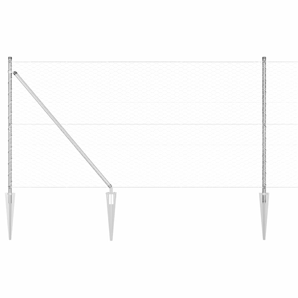 Zavareno žičano ograđivanje s bodljama 25 x 1,4 m (Š x V)