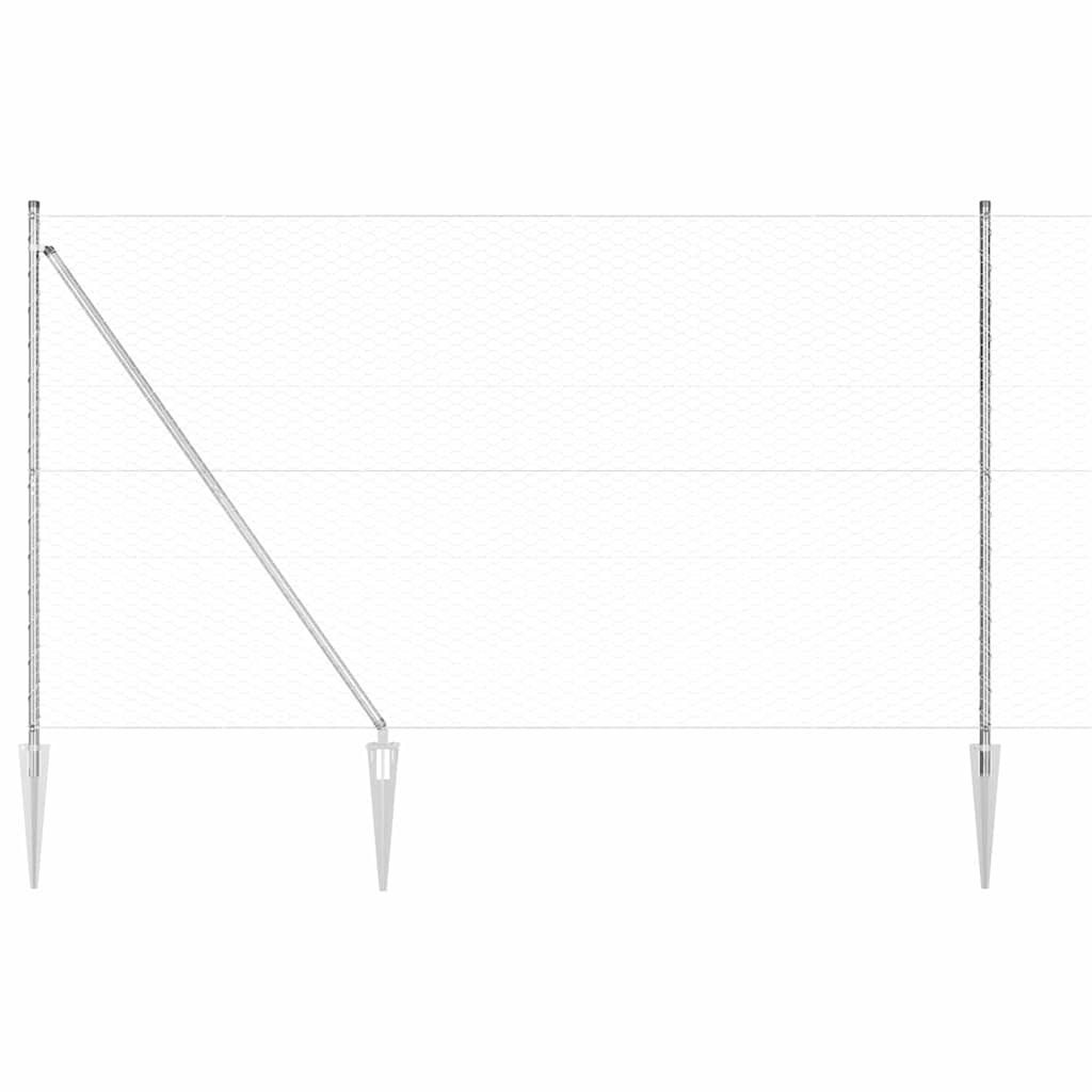 Zavareno žičano ograđivanje s bodljama 25 x 1,6 m (Š x V)