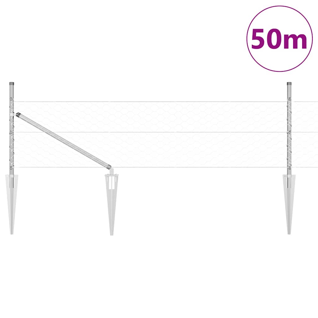 Zavareno žičano ograđivanje s bodljama 50 x 0,5 m (Š x V)