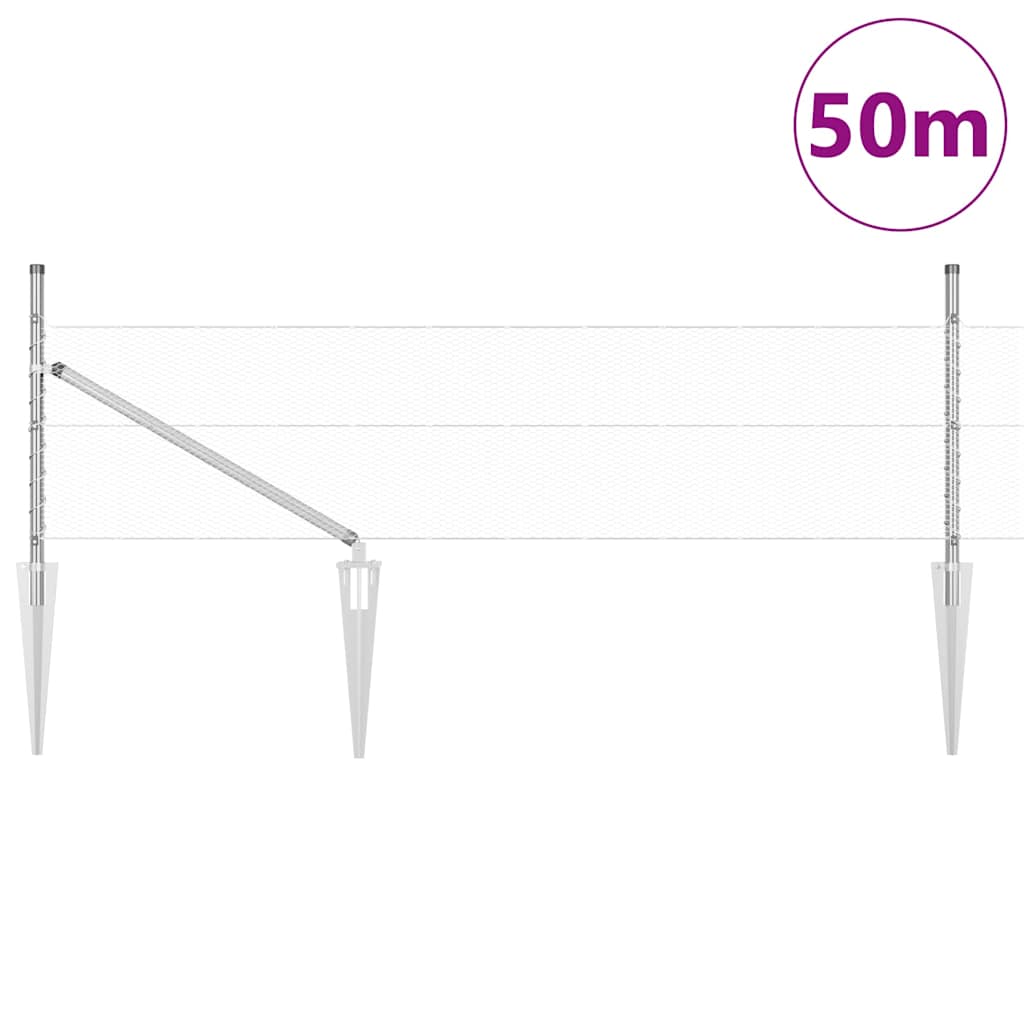 Zavareno žičano ograđivanje s bodljama 50 x 0,8 m (Š x V)