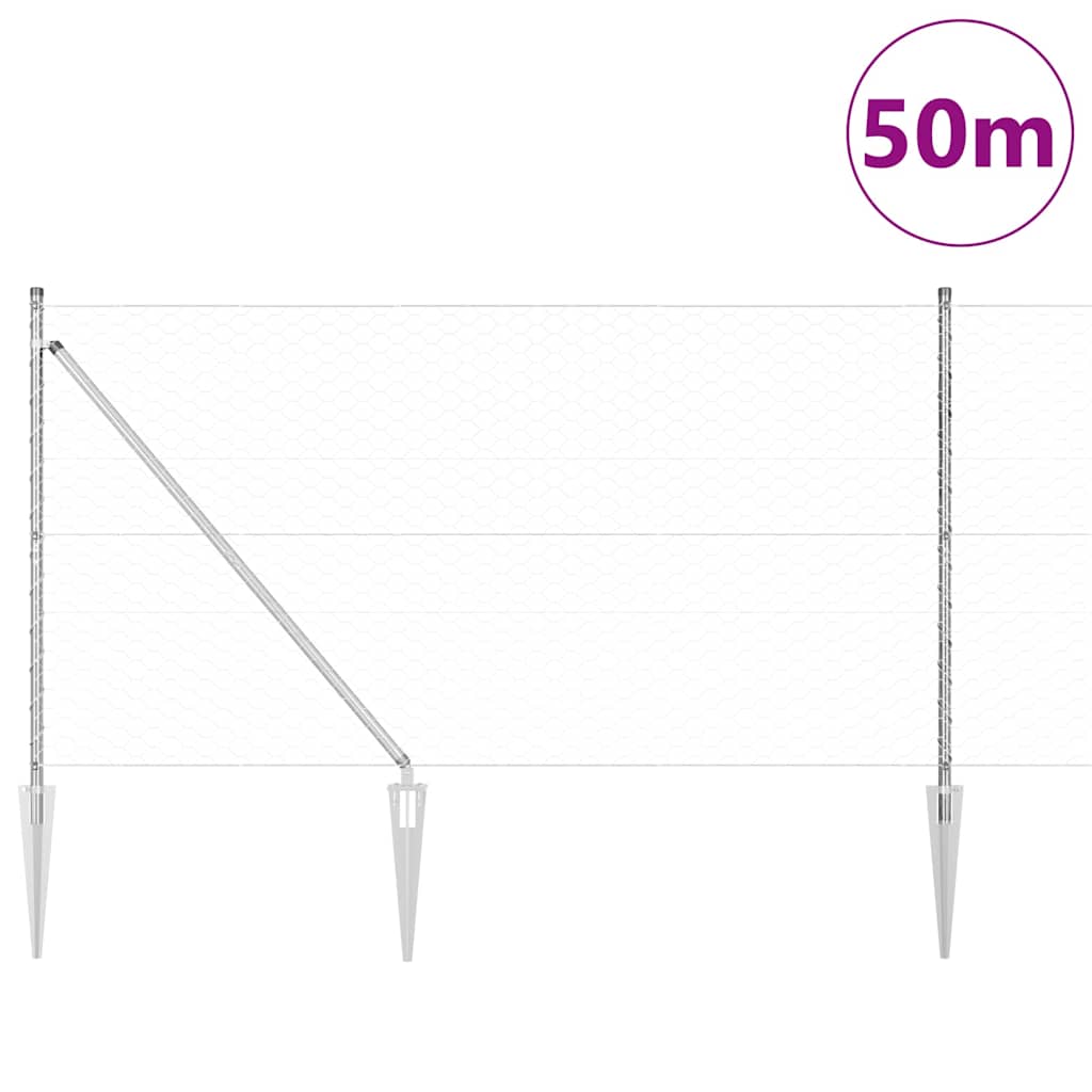 Zavareno žičano ograđivanje s bodljama 50 x 1,2 m (Š x V)