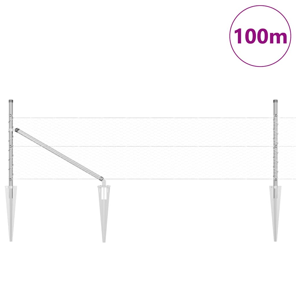 Zavareno žičano ograđivanje s bodljama 100 x 0,4 m (Š x V)