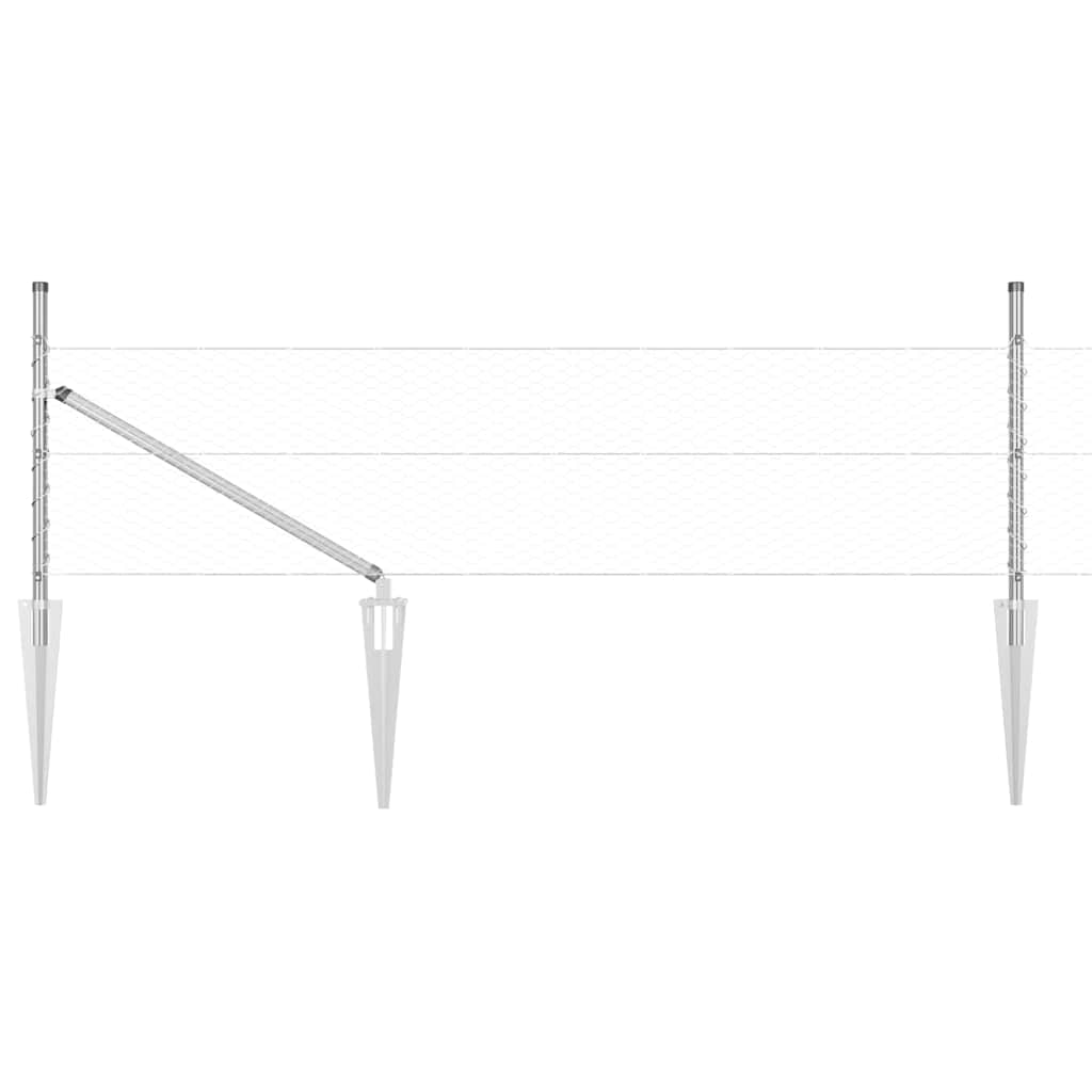 Zavareno žičano ograđivanje s bodljama 100 x 0,5 m (Š x V)