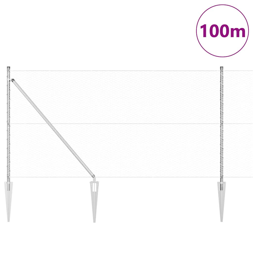 Zavareno žičano ograđivanje s bodljama 100 x 1,4 m (Š x V)