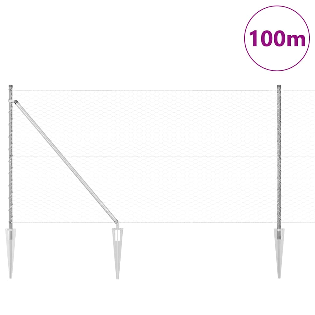 Zavareno žičano ograđivanje s bodljama 100 x 1,4 m (Š x V)