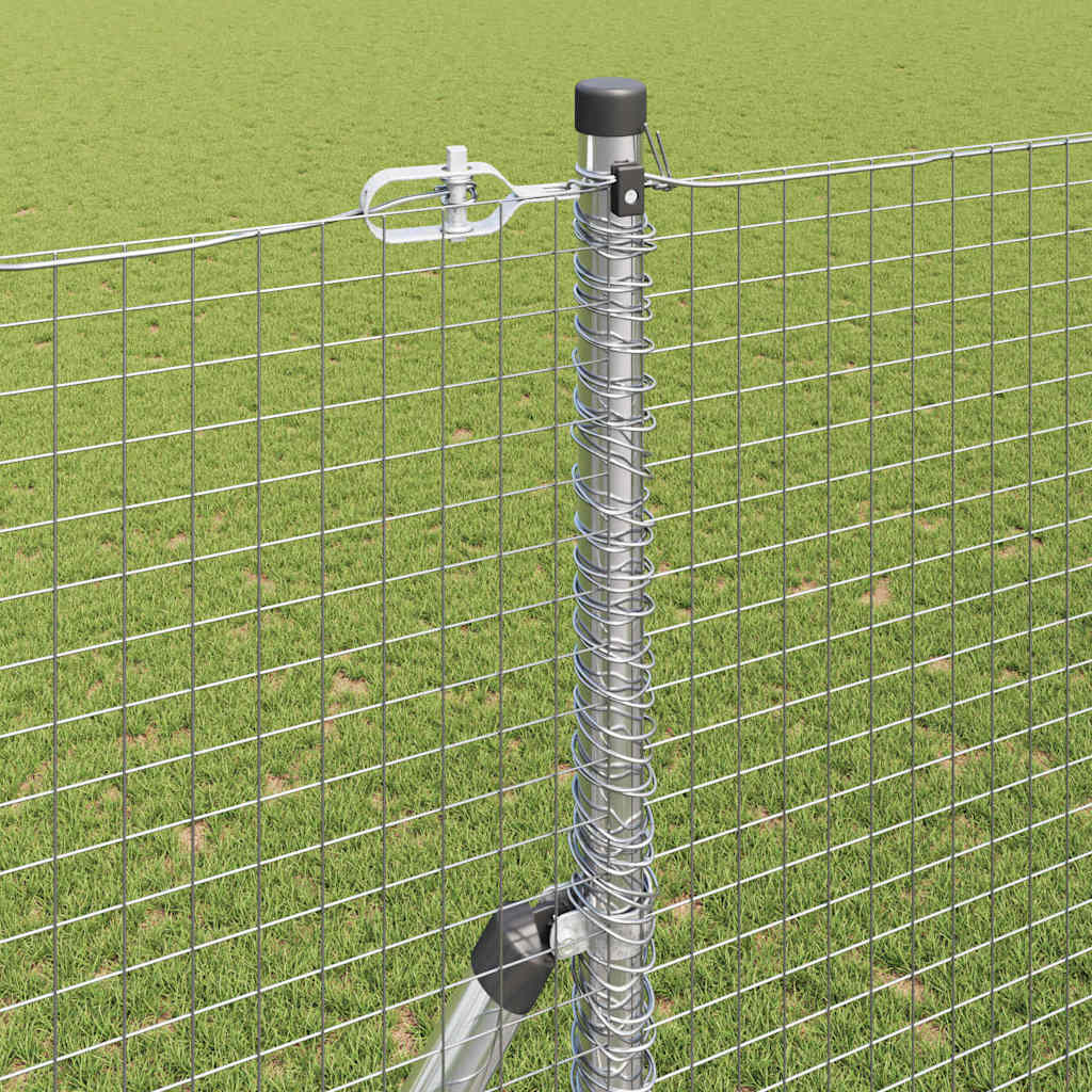 Temeljna zavarena žičana ograda 10 x 1,6 m Srebrna Mreža