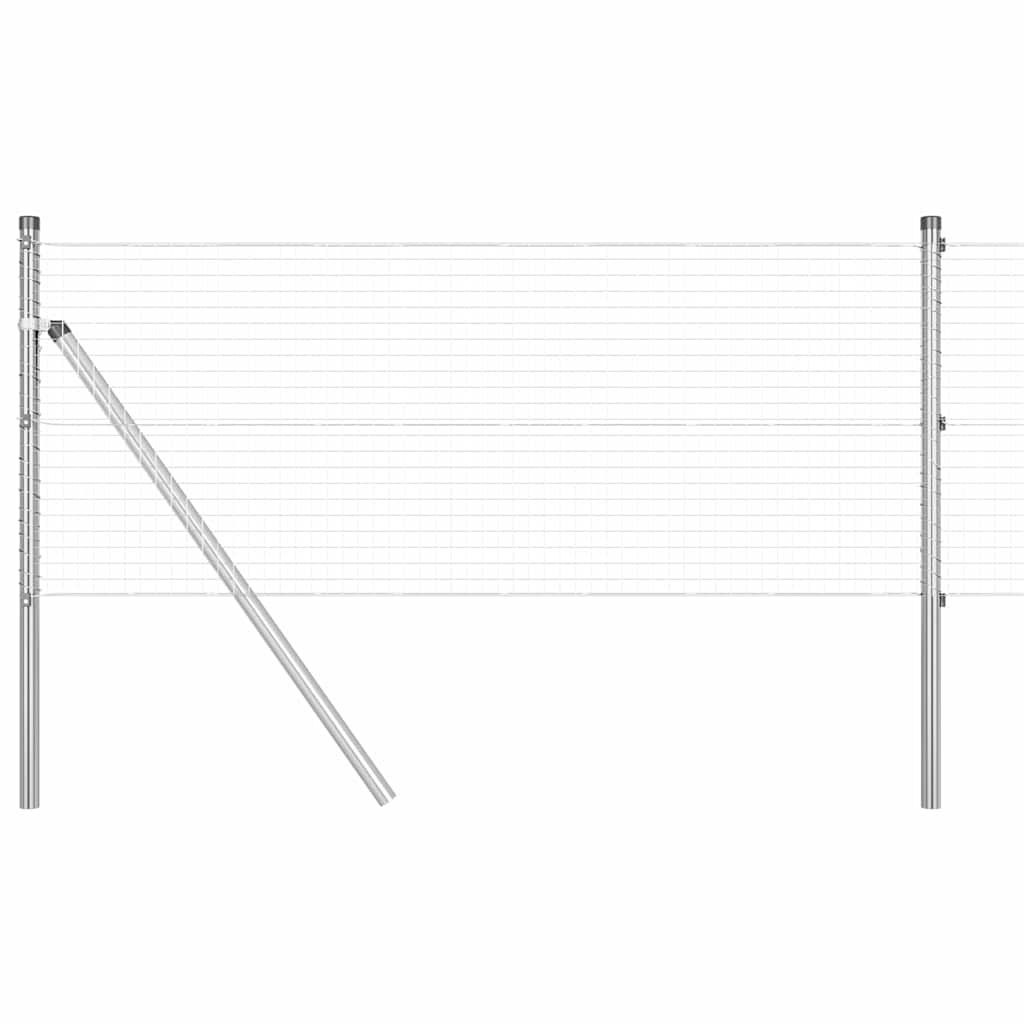 Temeljna zavarena žičana ograda 25 x 0,4 m Srebrna Mreža