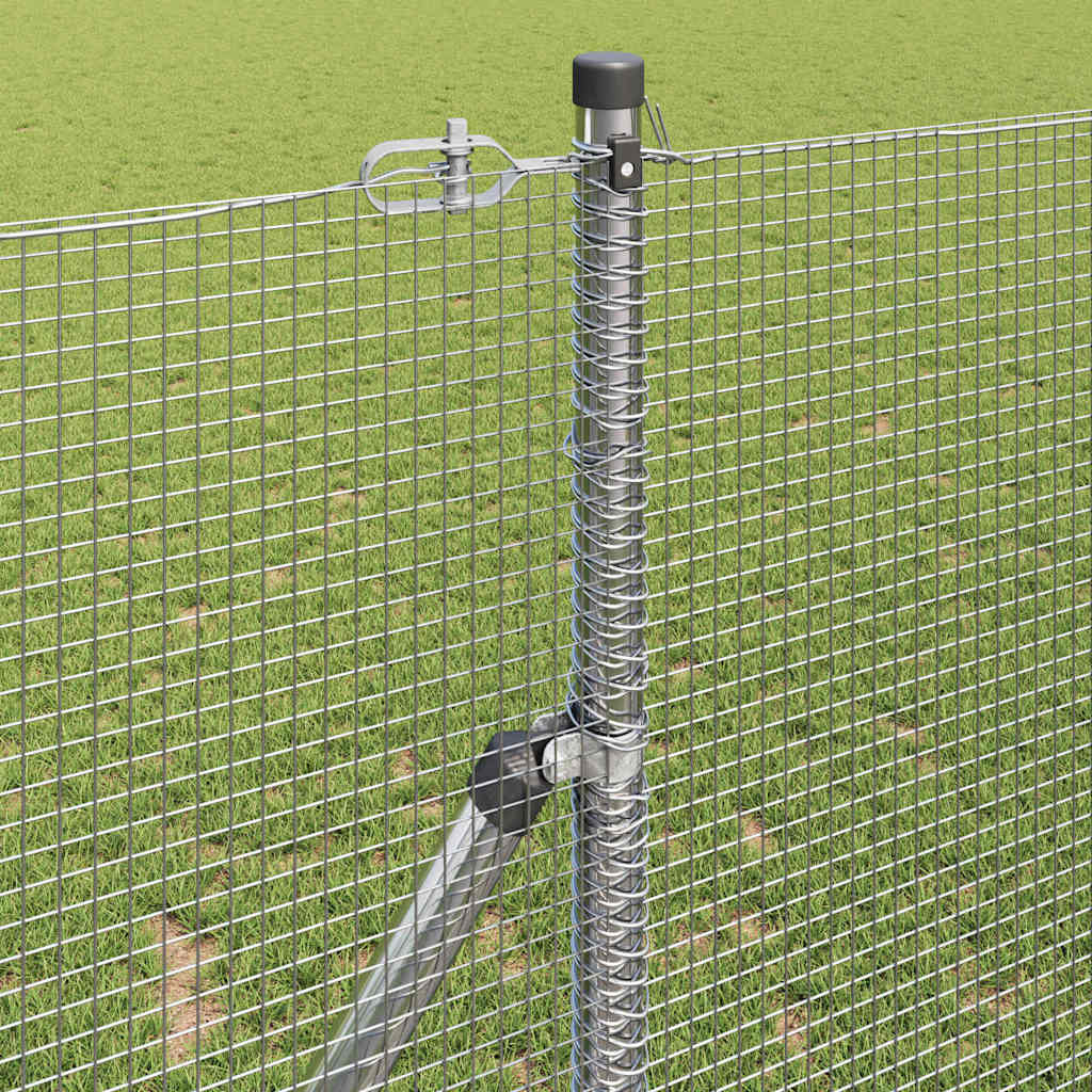 Temeljna zavarena žičana ograda 25 x 1,2 m Srebrna Mreža