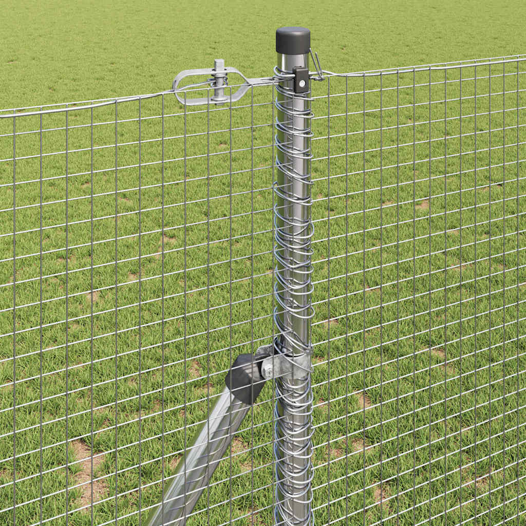 Temeljna zavarena žičana ograda 25 x 1,2 m Srebrna Mreža