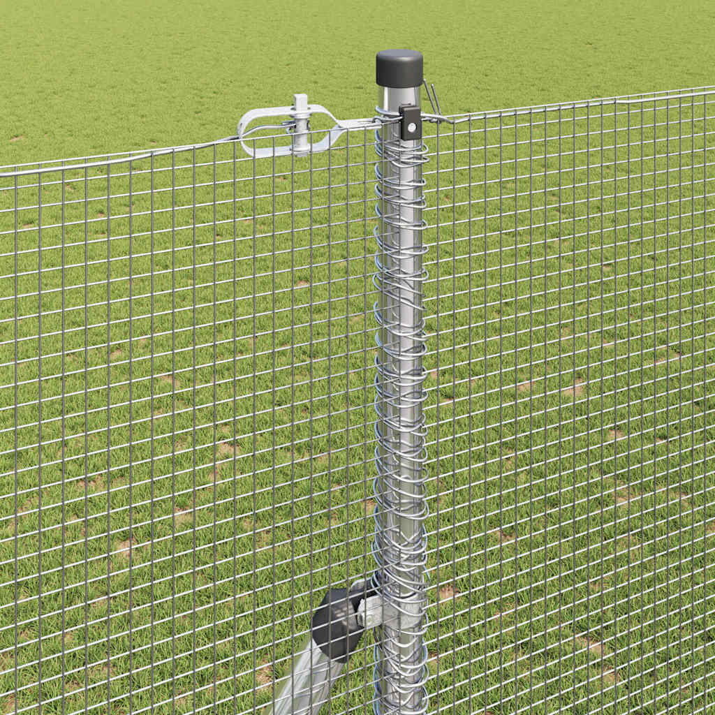 Temeljna zavarena žičana ograda 25 x 1,5 m Srebrna Mreža