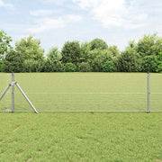 Temeljna zavarena žičana ograda 50 x 0,6 m Srebrna Mreža