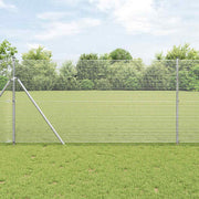 Temeljna zavarena žičana ograda 50 x 1,4 m Srebrna Mreža