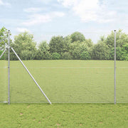 Temeljna zavarena žičana ograda 50 x 1,6 m Srebrna Mreža