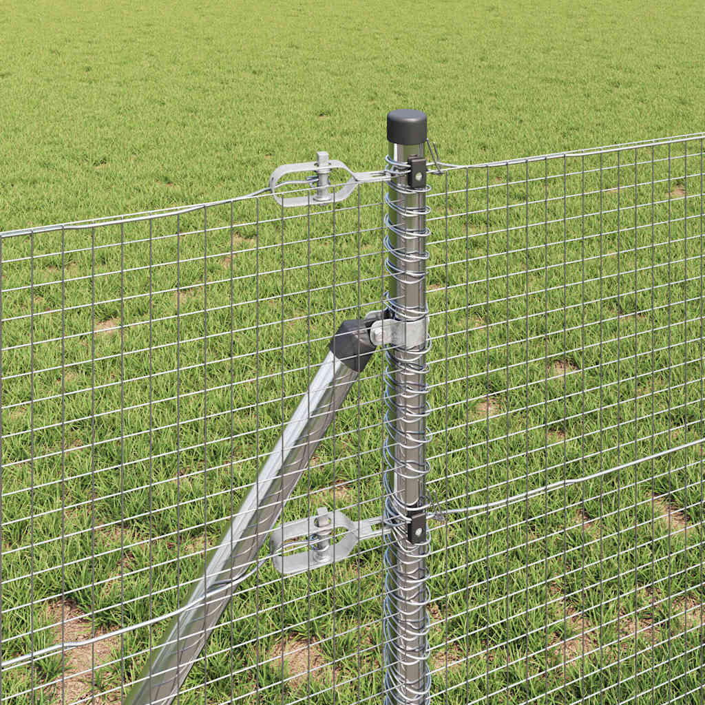 Temeljna zavarena žičana ograda 100 x 0,4 m Srebrna Mreža
