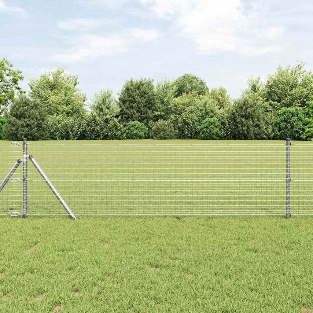 Temeljna zavarena žičana ograda 100 x 0,4 m Srebrna Mreža