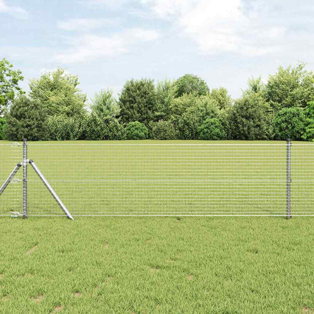 Temeljna zavarena žičana ograda 100 x 0,4 m Srebrna Mreža