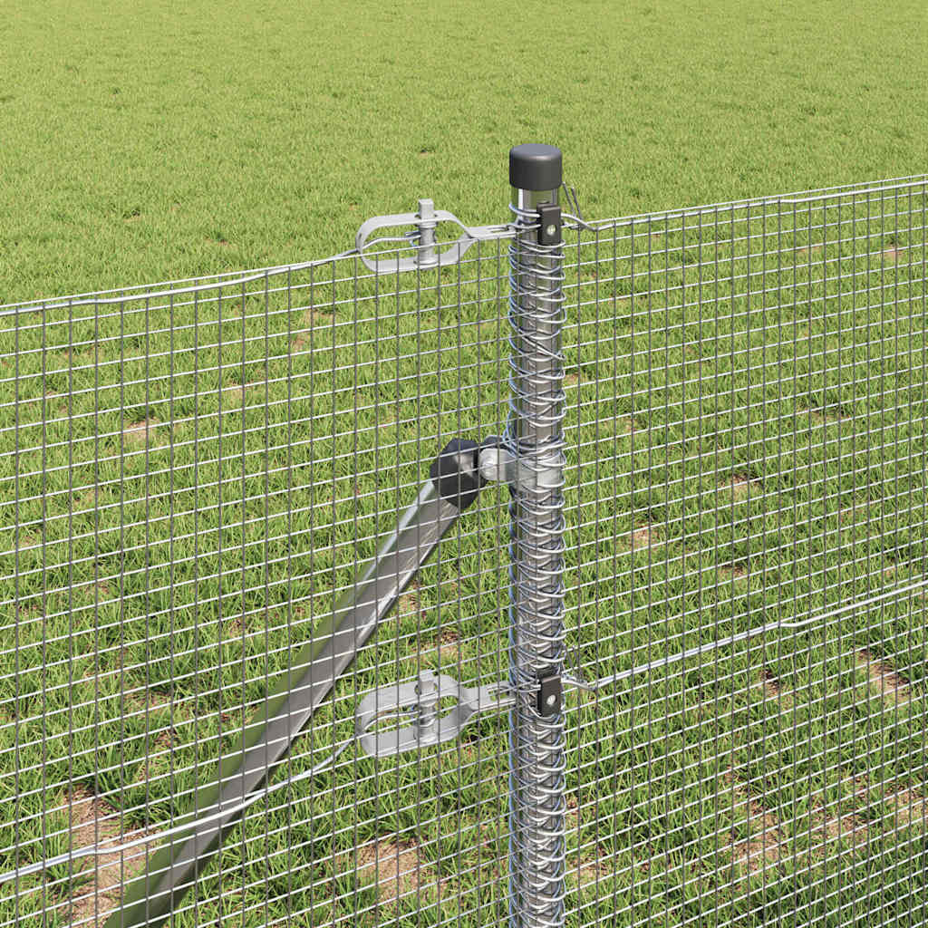Temeljna zavarena žičana ograda 100 x 0,5 m Srebrna Mreža