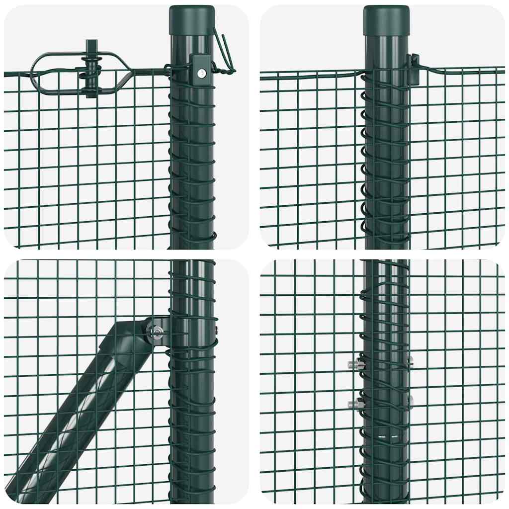 Temeljna zavarena žičana ograda 10 x 1,2 m Zelena Mreža
