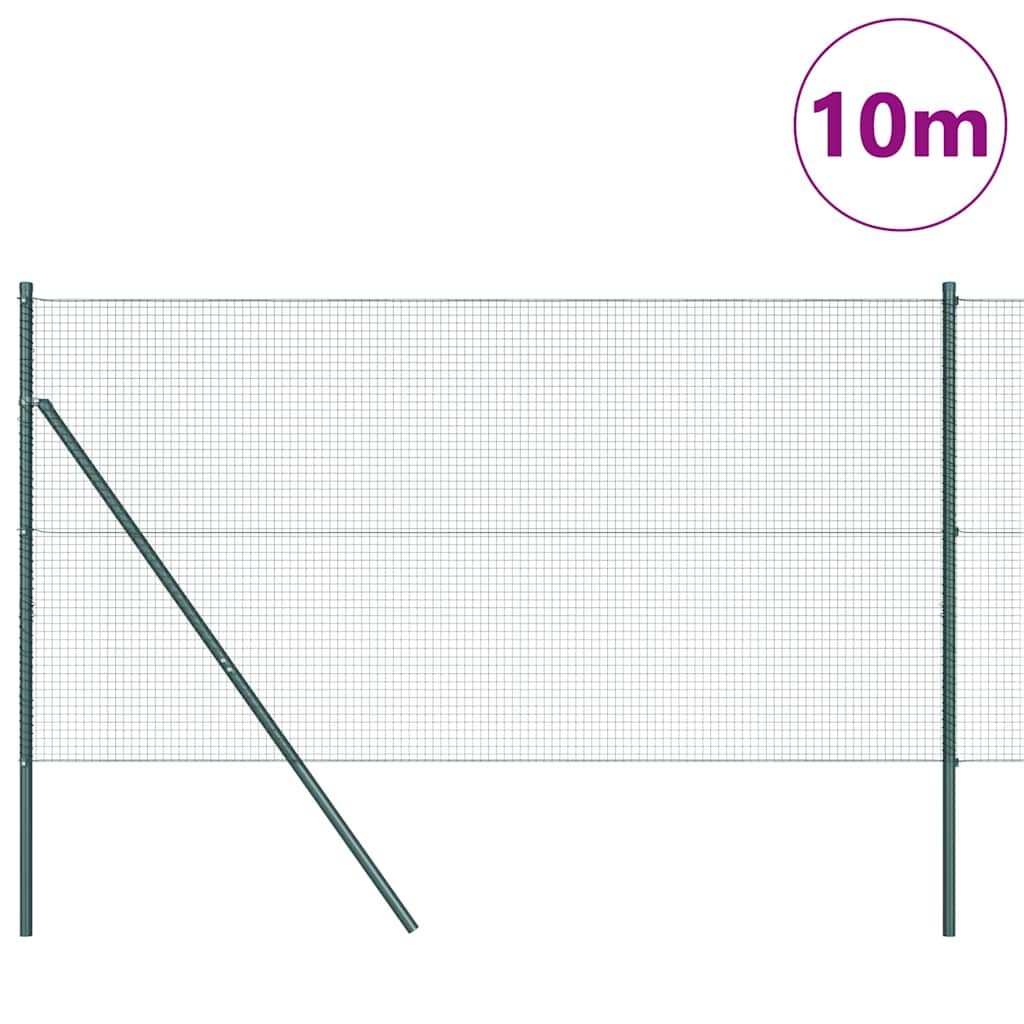 Temeljna zavarena žičana ograda 10 x 1,2 m Zelena Mreža