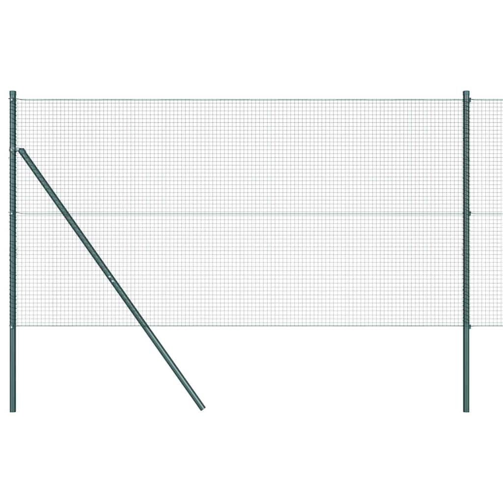Temeljna zavarena žičana ograda 25 x 1,4 m Zelena Mreža