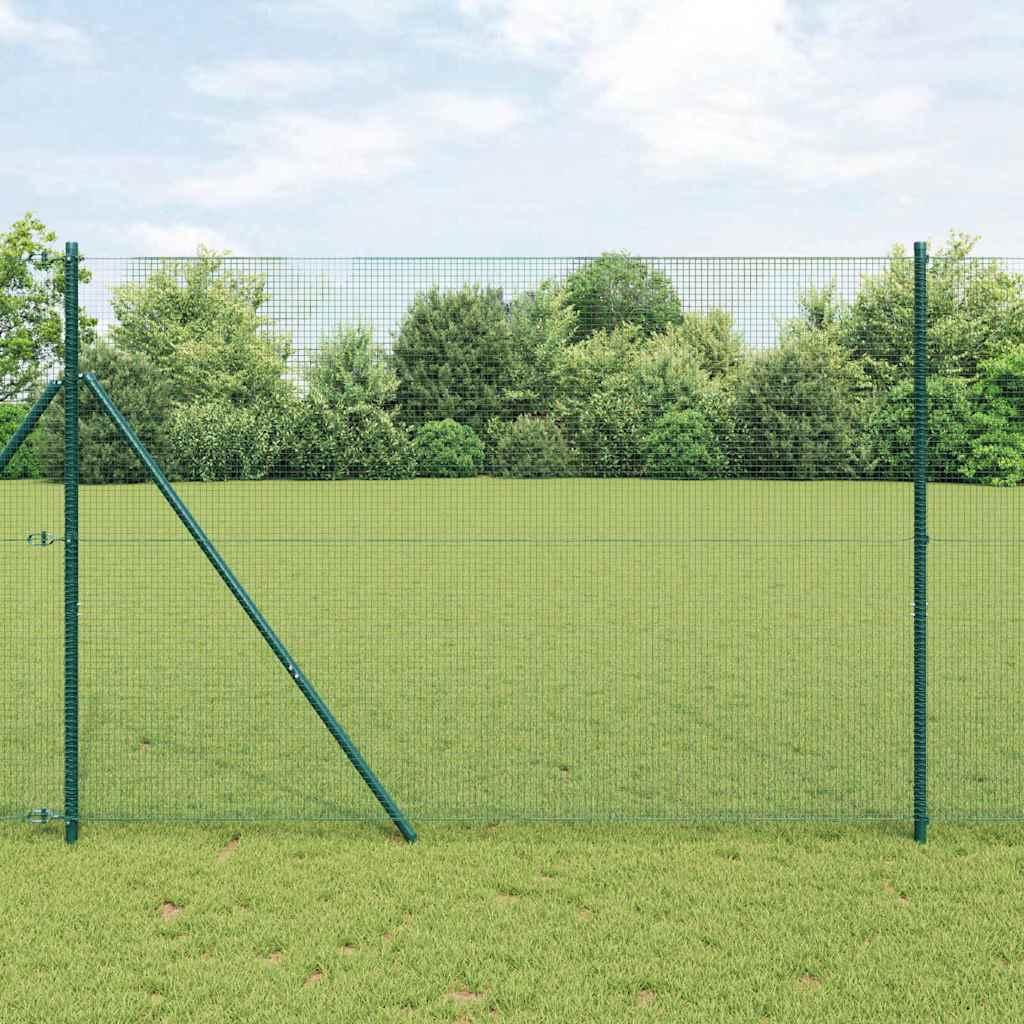 Temeljna zavarena žičana ograda 25 x 1,6 m Zelena Mreža