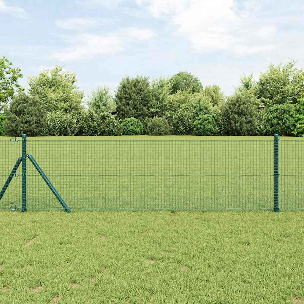 Temeljna zavarena žičana ograda 50 x 0,5 m Zelena Mreža