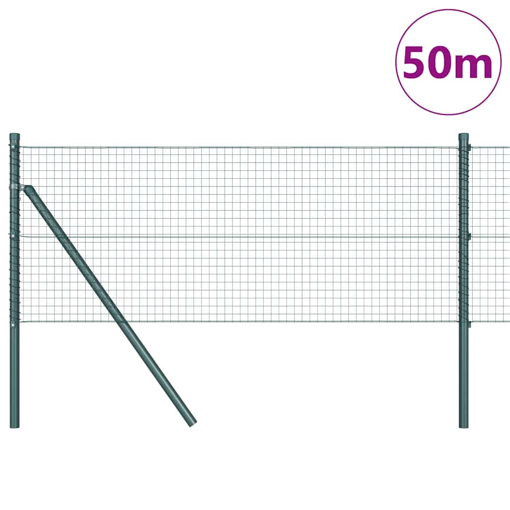 Temeljna zavarena žičana ograda 50 x 0,8 m Zelena Mreža