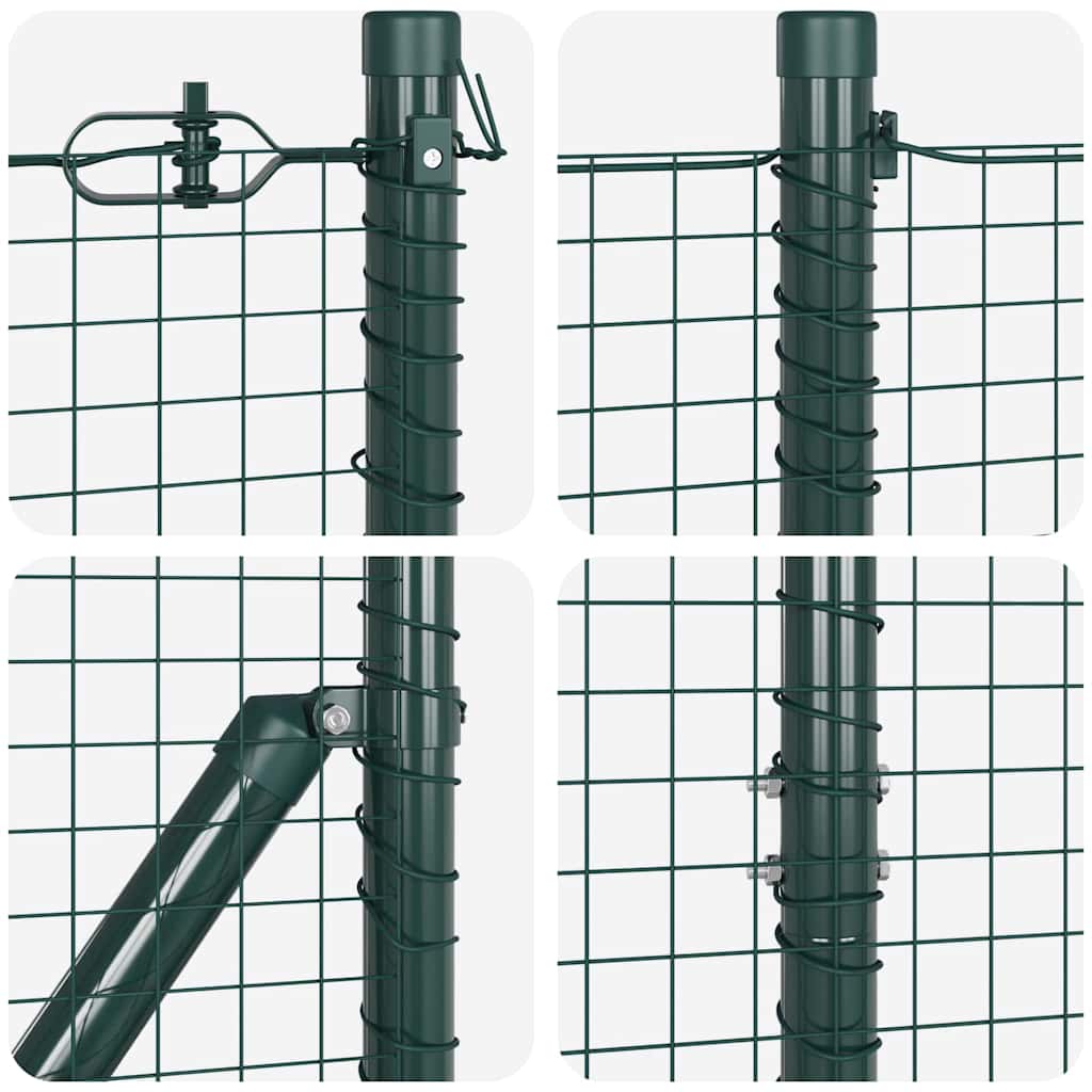 Temeljna zavarena žičana ograda 50 x 1,2 m Zelena Mreža