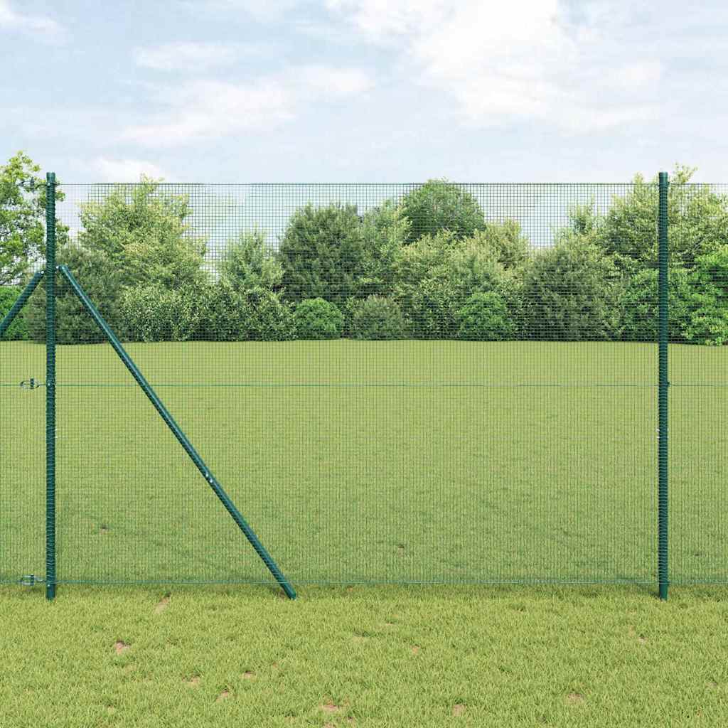Temeljna zavarena žičana ograda 50 x 1,4 m Zelena Mreža