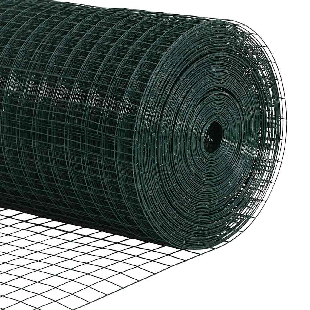 Temeljna zavarena žičana ograda 50 x 1,4 m Zelena Mreža