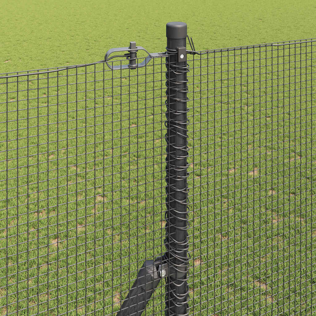 Temeljna zavarena žičana ograda 10 x 1,6 m Siva Mreža