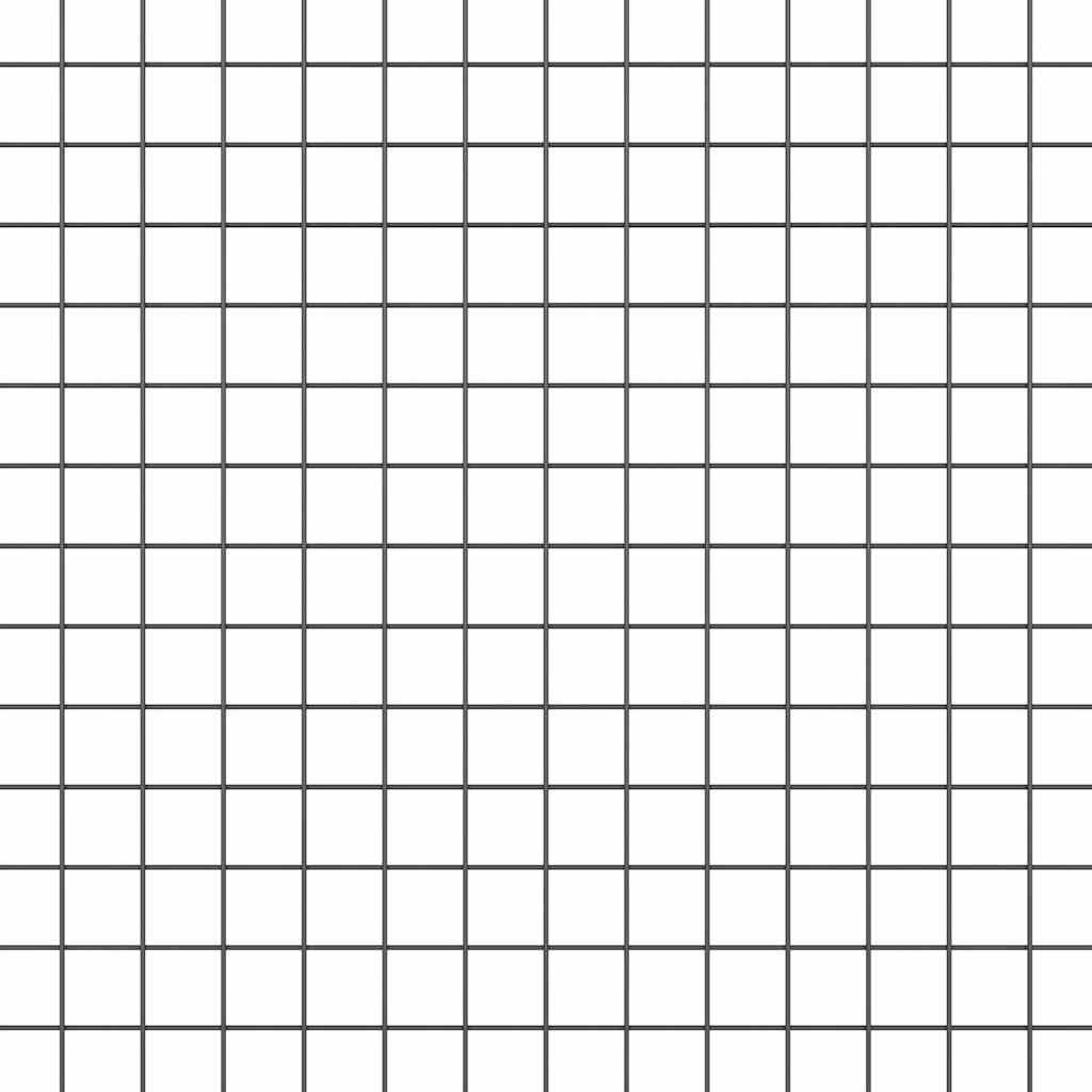 Temeljna zavarena žičana ograda 50 x 1 m Čelik premazan PVC-om