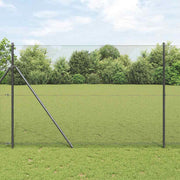 Temeljna zavarena žičana ograda 50 x 1,5 m Siva Mreža